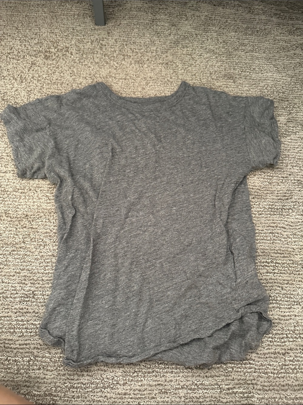 Madewell Women's Short Sleeve Crewneck Tee in Heather Gray